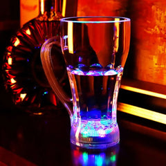 Acrylic LED Flashing Color-Changing Glass | Water-Activated Light-Up Beer Mug & Whiskey Cup for Parties