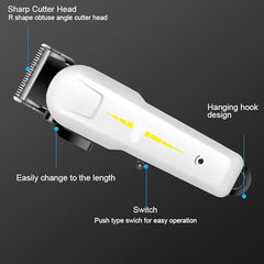 DL-1172 Professional Rechargeable Electric Hair Trimmer | Sleek & Cordless Precision Grooming