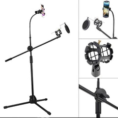SJ-10 Tripod Microphone Stand | Durable & Adjustable Stand for Studio & Stage