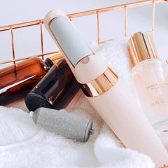 Flawless Pedi – Electronic Foot Care Tool with Dual Speed Rollers, LED Precision Light, Rechargeable Callus Remover for Smooth, Soft, Salon-Quality Feet at Home