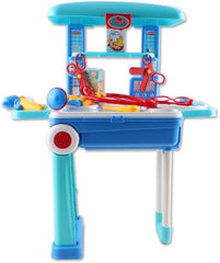Ultimate 2-in-1 Portable Medical Center | Children’s Hospital Role Play Suitcase | Interactive Doctor Playset with Accessories for Educational & Imaginative Fun
