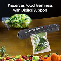 Powerful 90W Vacuum Sealer Machine | Automatic Food Preservation for Fruits, Meats & Vegetables