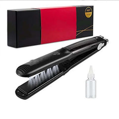Professional 3-in-1 Steam Ceramic Hair Straightener & Curler | Ionic Vapor Hair Styler | Smooth, Shiny, and Frizz-Free Styling Tool for All Hair Types