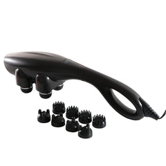 Powerful Cordless Body Massager | Handheld Electric Massage Hammer for Deep Tissue Relief, Adjustable Speed, Multiple Attachments for Back, Neck, Shoulder, and Leg Pain