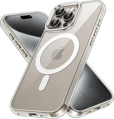 Compatible Magnetic Phone Case with Camera Control – Military-Grade Shockproof Protection for iPhone 15, 15 Plus, 15 Pro & 15 Pro Max
