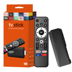 Universal TV Stick with Alcatel Voice Remote – Smart Streaming Stick for Google, YouTube, Fire TV & More with Built-In Voice Control