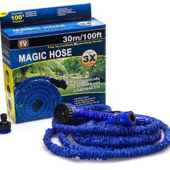 100Ft/30M Magic Hose Pipe | Expandable Garden Hose with 8-Mode Spray Gun, Lightweight & Flexible for Car Washing, Pool Filling, Plant Watering