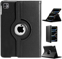iPad Pro 11" (2024 M4) Case – 360° Rotating Smart Folio PU Leather Cover with Auto Sleep/Wake, Shockproof Protection & Multi-Angle Stand (Multi Colour)