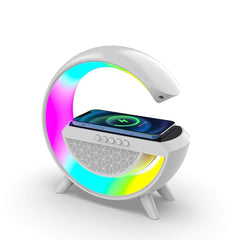 3-in-1 Night LED Desk Lamp | Bluetooth Speaker with 15W Wireless Charger | Dimmable Touch Lamp for Bedroom, Office & Home Décor