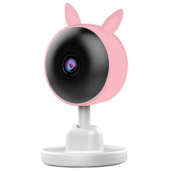 Smart WiFi Baby Monitor – 360° Pan/Tilt Security Camera with No-Glow Night Vision, Bluetooth Remote & Two-Way Audio for Infant Safety, Home & Nursery Monitoring