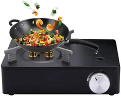 Mini Camping Stove | 3500W Portable Gas Burner with Overvoltage Protection & Safety Device | Compact Outdoor Cooking Stove (Available in Black & White)