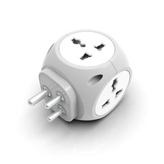 7-in-1 Multi Plug Extension Adapter with 4-Way Wall Outlet, Fast Charging USB Ports, Compact Cordless Power Extender for Home, Office, Travel Use