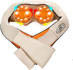Kneading Electric Pulse Neck & Shoulder Massager | Deep Tissue Muscle Relief with Heat & Pulse Technology | Portable Relaxation Device for Pain & Stress Relief