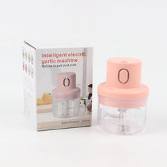 Mini Press Intelligent Electric Garlic Machine | Wireless Food Chopper 100/250ml, Effortless Garlic, Onion, Vegetable Mincing with One-Click Operation
