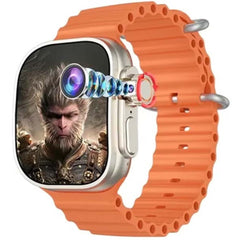 ST13 Smart Watch - 2.2" Full Touch Screen, 4G SIM Support, 3 Interchangeable Straps, Wireless Charger, Elegant Gold Design for Men & Women