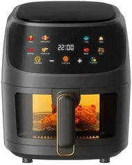Multifunctional Digital Touch Air Fryer | 8L Large Capacity, 2400W Power | Oil-Free Healthy Cooking Appliance with Sleek Black Design for Home Kitchen