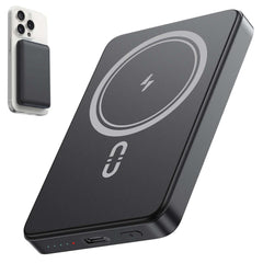 Magnetic Power Bank 5000mAh – 15W Ultra-Slim Wireless Charger, MagSafe Compatible Battery Pack for iPhone, Samsung & Android Devices – Fast Portable Charging on the Go