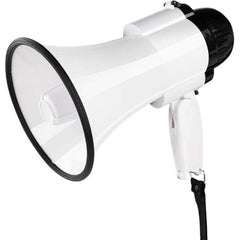 Portable Megaphone Bullhorn 25W Rechargeable with Siren, Music, Recording & Adjustable Volume | Lightweight Handheld Loudspeaker with Strap for Outdoor Events, Sports, Safety & Gatherings