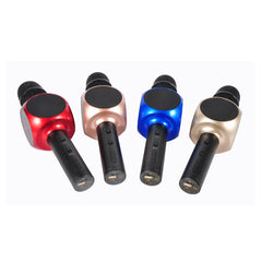 4-Hour Portable Handheld Karaoke Microphone with LED Lights | Wireless Bluetooth Mic with Built-in Speaker, Rechargeable for Home Parties, KTV, and Music Singing