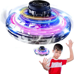 UFO Hand Controlled Mini Drone with LED Lights & 360° Rotation | USB Rechargeable Flying Fidget Spinner Toy for Boys, Girls, Indoor & Outdoor Fun