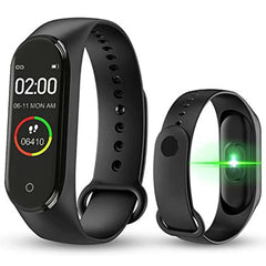 M4 Smartband Fitness Tracker with Heart Rate Monitor – Waterproof Sports Wristband for Men & Women, Activity & Sleep Tracking, Step Counter, Calorie & Fitness Monitoring