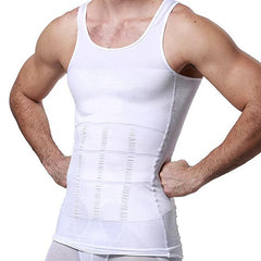 Men’s Slimming Body Shaper Compression Shirt | Abdomen Slimming Vest, Tummy Control Waist Shaper, Comfortable Undershirt for Chest and Stomach Slimming