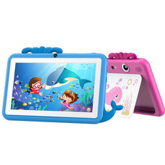 M51TB Kids Tablet – 7" HD Android Tablet with 64GB Storage, 3000mAh Battery, 5G WiFi, Durable Kid-Proof Case & Multi-Color Design for Learning & Entertainment