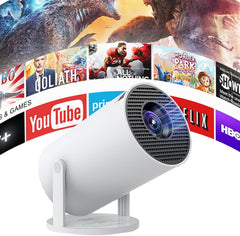 130-Inch Portable Family Projector | Android 11 Smart Mini Projector | 720P HD Home Theater & Camping Projector with WiFi and Bluetooth Connectivity
