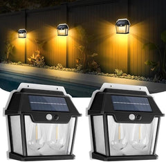Solar Wall Lights 2023 | Modern LED Wall Sconces with Motion Sensor & Dusk-to-Dawn Features