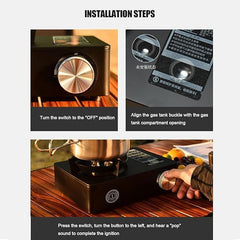 Mini Camping Stove | 3500W Portable Small Stove with Safety Features | Compact & Efficient Outdoor Cooking