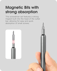 51-in-1 Precision Screwdriver Set | Portable Magnetic Screwdriver Kit with 48 Bits for Torx, Hex & Small Repairs