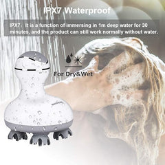 Smart 4D Head Massager | Electric Scalp Massager with 4 Heads & 84 Nodes | Hair Growth & Stress Relief