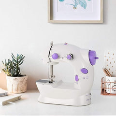 Beginner-Friendly Mini Electric Sewing Machine | Portable Dual-Speed Crafting & Mending