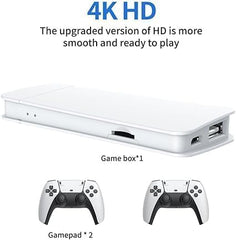 Retro Game Stick M15 | 64GB Plug & Play TV Gaming Console | 20,000+ Classic Games | 4K HDMI-Compatible Output with Dual Wireless Controllers