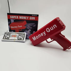 Super Money Gun | Automatic Cash Cannon Toy | Unleash Fun & Excitement at Parties, Weddings, and Events | Shoots Fake or Real Money Effortlessly