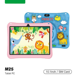 M25 Kids Tablet 10.1" Android – 6GB RAM, 256GB Storage, Child-Friendly Educational & Entertainment Device with Parental Controls, Durable Design & Multi-Colour Case