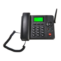 Wireless GSM Desk Phone – Dual SIM, SMS, Caller ID, Call Recording, Battery Backup – Cordless Landline Handset for Home or Office Use