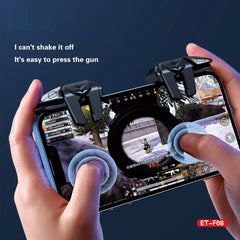 Mobile Game Trigger Controller – Clip-On Fire Buttons & Joystick for PUBG, COD Mobile & Free Fire | Responsive Design for iOS/Android | No Bluetooth or Charging Needed