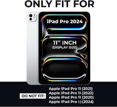 iPad Pro 11" (2024 M4) Case – 360° Rotating Smart Folio PU Leather Cover with Auto Sleep/Wake, Shockproof Protection & Multi-Angle Stand (Multi Colour)