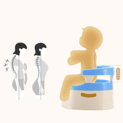 Portable Toddler Potty Training Chair – Kids’ Toilet Seat with Splash Guard, Anti-Slip Base, Easy-to-Clean Potty Chair for Boys & Girls, Lightweight & Travel-Friendly (Multi-Colour)