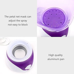 Facial Steamer | Professional Face Sauna Steamer with Aroma Diffuser | Deep-Cleansing Steam Inhaler & Moisturizer for Skin and Sinus Care (Purple)
