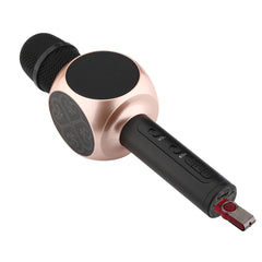 4-Hour Portable Handheld Karaoke Microphone with LED Lights | Wireless Bluetooth Mic with Built-in Speaker, Rechargeable for Home Parties, KTV, and Music Singing