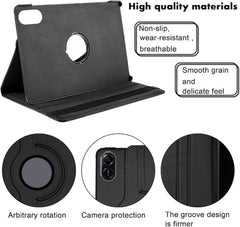 360° Rotating PU Leather Case for Honor Pad X9/X8 Pro 11.5" – Smart Stand Cover with Multi-Angle Viewing & Full-Body Protective Design