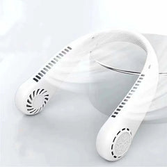 Mini Neck Fan – Bladeless, Rechargeable Personal Cooler with 3-Speed Settings, Portable Air Circulator, Hands-Free Design for Outdoor, Sports, Summer Comfort