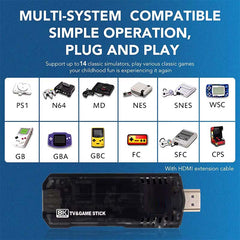 X8 Android TV Box 8K HDR | Game Console Double System, 10,000+ Classic Games, Dual Controller Support, Android TV Stick with Chromecast, Google Assistant, 5G WiFi Compatible