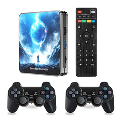 W8 PRO Android TV Game Dual System | 30,000 Games, Android 14.0 TV Box | 4K Streaming Media Player & Retro Gaming Console