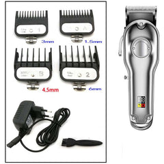 Professional Hair Clipper for Men – Cordless Rechargeable Grooming Kit with Precision T-Blade Trimmer, 6 Guide Combs, Beard & Haircut Tool for Barbers and Home Use