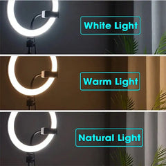 21-Inch Selfie Ring Light with Tripod Stand – Professional Lighting Kit for Content Creators