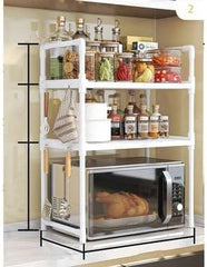 Adjustable 4-Layer Kitchen and Bedroom Storage Rack – Mobile, Compact, and Versatile Organizer with Adjustable Shelves
