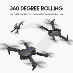 8K Foldable Mini Drone - Dual Camera, WiFi FPV, Gesture Control, Android/iOS Compatible, with Carry Case (Black) – Compact & Powerful Drone for Aerial Photography